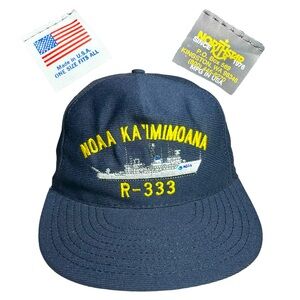 Vtg Navy NOAA KA'IMIMOANA SnapBack Hat